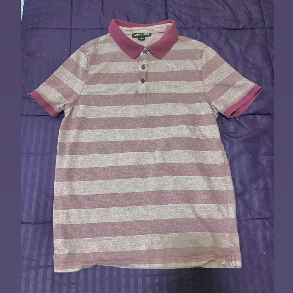 Maroon Michael Kors Polo